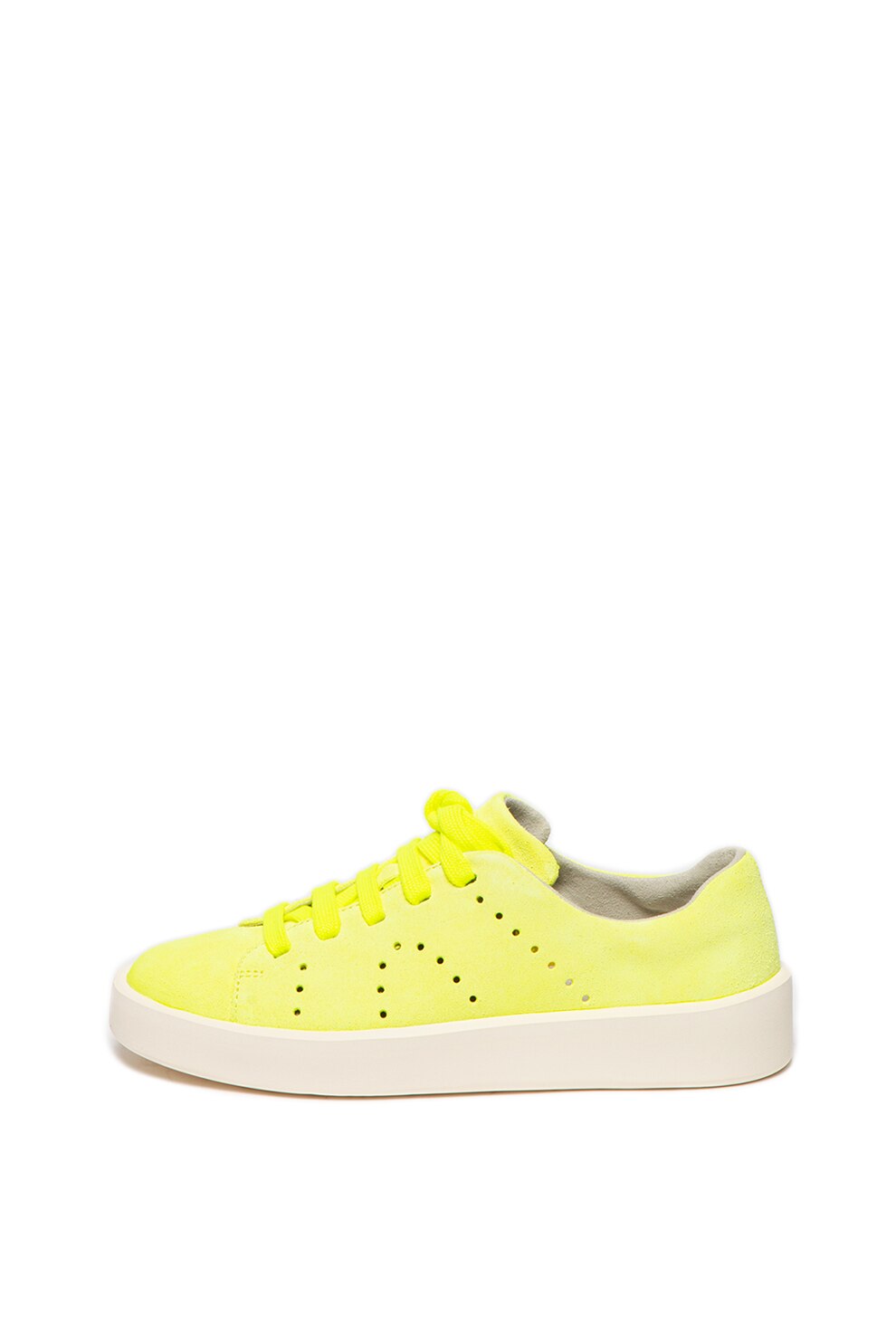 Camper, Pantofi sport de piele nabuc Courb